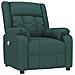 Poltrona Massaggiante Reclinabile Verde Scuro In Tessuto - Foto miniatura 1