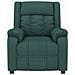 Poltrona Massaggiante Reclinabile Verde Scuro In Tessuto - Foto miniatura 2