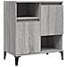 Credenza Grigio Sonoma 60x35x70 Cm In Legno Multistrato - Foto miniatura 2