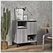 Credenza Grigio Sonoma 60x35x70 Cm In Legno Multistrato - Foto miniatura 1
