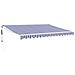 Tenda Sole Automatica Retrattile Blu e Bianca 4x3 m - Foto miniatura 1