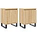 Comodini 2 Pz Rovere Sonoma 40x30x50 Cm In Legno Multistrato - Foto miniatura 1