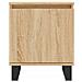 Comodini 2 Pz Rovere Sonoma 40x30x50 Cm In Legno Multistrato - Foto miniatura 4