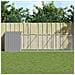 Casetta Cani Corsa Grigio Chiaro 110x609x110 Cm Acciaio Zincato - Foto miniatura 1