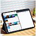 Custodia Per Lenovo Tab P12 Copertina Trifold Supporto Video E Tastiera Nera - Foto miniatura 5