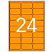Adesivi /etichette Apli 64 X 33,9 Mm Arancio A4 20 Foglie - Foto miniatura 2