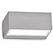 Applique Da Parete Contemporaneo Twin Alluminio Grigio 1 Luce G9 28w Ip44 - Foto miniatura 1