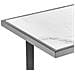 Tavolino Consolle Plano Vetro Temperato Marmo Bianco - Foto miniatura 3