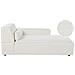 Chaise Longue Versione Sinistra Hellnar Bouclé Bianco Sporco - Foto miniatura 6