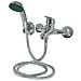 Miscelatore In Ottone Cromato Per Vasca A Muro Con Doccetta Brixo - Foto miniatura 1
