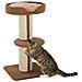 Tiragraffi ad Albero per Gatti con Cuccia, Cuscino, Rivestimento Peluche e Pali in Corda Sisal - Foto miniatura 1