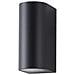 Applique Doppia Luce A Parete Interno Esterno Ip65 Porta Faretto Gu10 Es14n - Foto miniatura 3