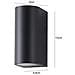 Applique Doppia Luce A Parete Interno Esterno Ip65 Porta Faretto Gu10 Es14n - Foto miniatura 4