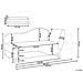 Chaise Longue Versione Destra Meri Lino Sintetico Verde Con Contenitore - Foto miniatura 2
