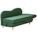 Chaise Longue Versione Destra Meri Lino Sintetico Verde Con Contenitore - Foto miniatura 6