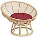 Cuscino Rotondo Rosso Vino 60x11 Cm In Tessuto Oxford - Foto miniatura 3