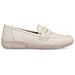 Beige Casual Closed Loafers Mocassino Pelle Scarpe Donna Beige Eu 39, L7455-60 - Foto miniatura 1