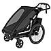 Carrello Bici Chariot Cross 2 Double Thule - Faded Khaki - Foto miniatura 1