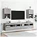 Mobile TV con Luci LED Grigio Sonoma 40,5x30x60 cm - Foto miniatura 6