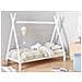 Letto Per Bambini Tenda Tipi Legno Di Pino Devay 90 X 200 Cm Bianco - Foto miniatura 1