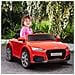 Macchina Elettrica per Bambini 3-5 Anni Licenza AUDI TT con Telecomando e Fari LED, 102x60x44 cm, Rosso - Foto miniatura 4