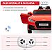 Macchina Elettrica per Bambini 3-5 Anni Licenza AUDI TT con Telecomando e Fari LED, 102x60x44 cm, Rosso - Foto miniatura 6