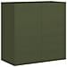 Fioriera Verde Oliva 80x40x80 Cm In Acciaio Laminato A Freddo - Foto miniatura 2
