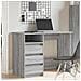 Scrivania Grigio Sonoma 102x50x75 Cm In Legno Multistrato - Foto miniatura 3