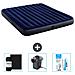 Set Materassino Gonfiabile - 203x183x25 Cm - Blu - Include Accessori Coordinati Cb8 - Foto miniatura 1
