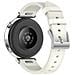 Cinturino In Pelle Premium Per Orologi Huawei E Honor White 18 Mm - Foto miniatura 2