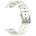 Cinturino In Pelle Premium Per Orologi Huawei E Honor White 18 Mm - Foto miniatura 4