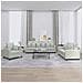 Set di Divani 3 pz con Cuscini Grigio Chiaro in Velluto - Foto miniatura 2