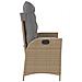 Panca Reclinabile da Giardino con Cuscini Beige in Polyrattan - Foto miniatura 4