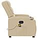 Poltrona Reclinabile Massaggiante Elettrica Crema in Tessuto - Foto miniatura 7
