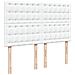 Struttura Letto Pouf con Materasso Bianco 140x200 cm Similpelle - Foto miniatura 9