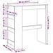 Tavolo Bar con Rastrelliera Rovere 90x40x103,5 cm Multistrato - Foto miniatura 9