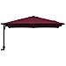 Ombrello da patio Rosso bordeaux Tessuto in poliestere Grande - Foto miniatura 5