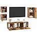 Set mobile TV 5 pcs Legno vecchio 30.5 x 30 x 60 cm - Foto miniatura 3