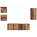 Set mobile TV 5 pcs Legno vecchio 30.5 x 30 x 60 cm - Foto miniatura 8