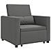 Divano Letto Singolo Grigio scuro 90 x 165 x 87 cm Tessuto - Foto miniatura 1
