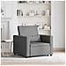 Divano Letto Singolo Grigio scuro 90 x 165 x 87 cm Tessuto - Foto miniatura 2