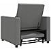 Divano Letto Singolo Grigio scuro 90 x 165 x 87 cm Tessuto - Foto miniatura 7
