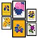Set Di 6 Stampe Fiori Serra Natura E Stampe Botaniche Per L'interior Design A3 & A4 Cornice Nera - Foto miniatura 1