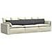 Cuscini da Divano 2 pcs Grigio scuro 200 x 40 cm - Foto miniatura 3