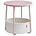 Tavolino rotondo Valora con cestino | Rosa | comodino - Foto miniatura 1