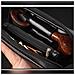 Custodia Portatile In Pelle Per Pipe - Contiene 2 Pipe E Accessori Black - Foto miniatura 3