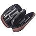 Custodia Portatile In Pelle Per Pipe - Contiene 2 Pipe E Accessori Black - Foto miniatura 4