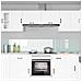 Rivestimento da Cucina 2 pcs Bianco 120 x 40 cm vetro temperato - Foto miniatura 3