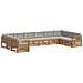 Set divani con cuscino 10 pcs Grigio Naturale e Chiaro - Foto miniatura 1