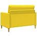 Set di Divani con Storage 2 pcs Giallo Chiaro Poliestere - Foto miniatura 4